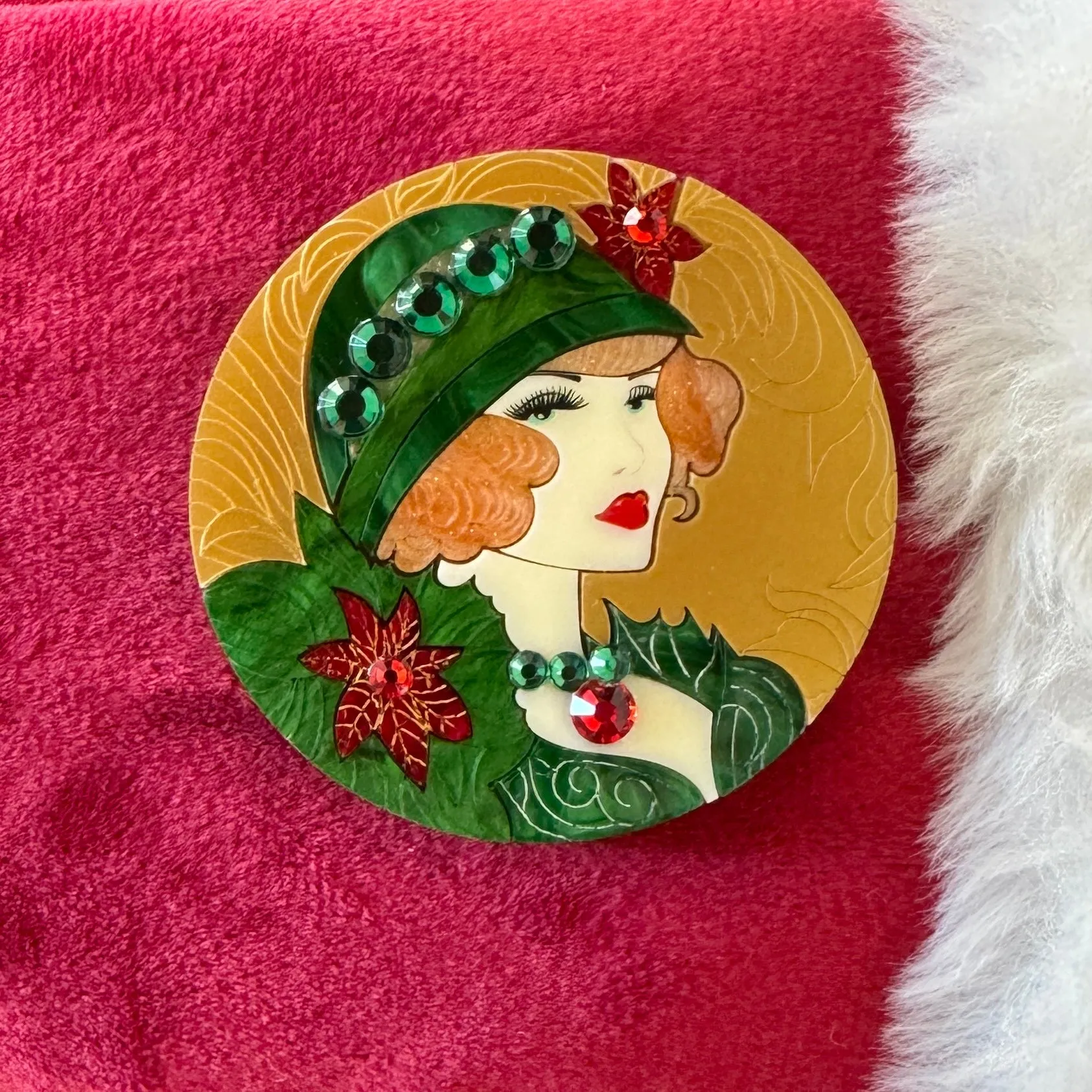 Christmas muse - brooch - Set of 2