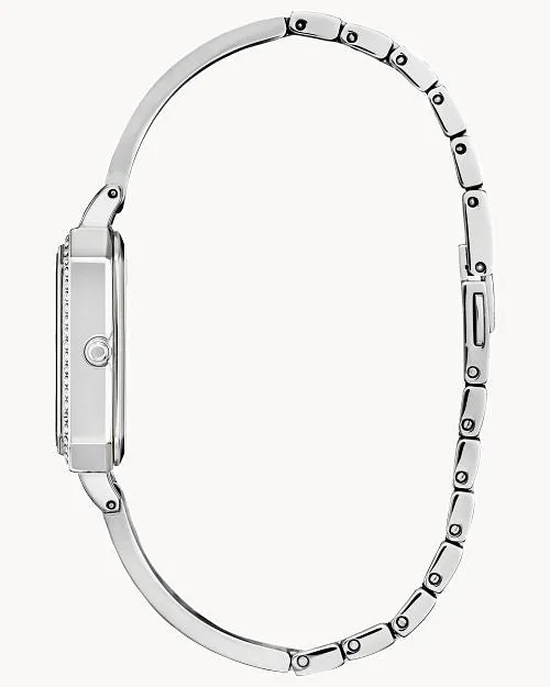 Citizen Silhouette Crystal Silver-Tone Dial Bangle EM0980-50A