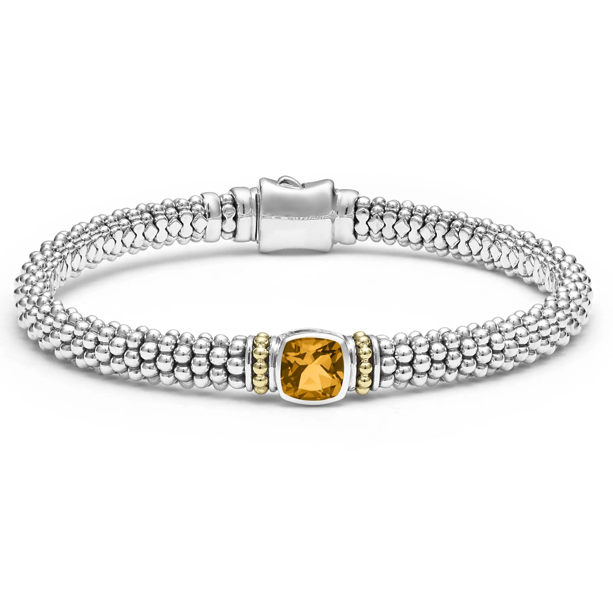 Citrine Caviar Bracelet | 6mm (Size M)