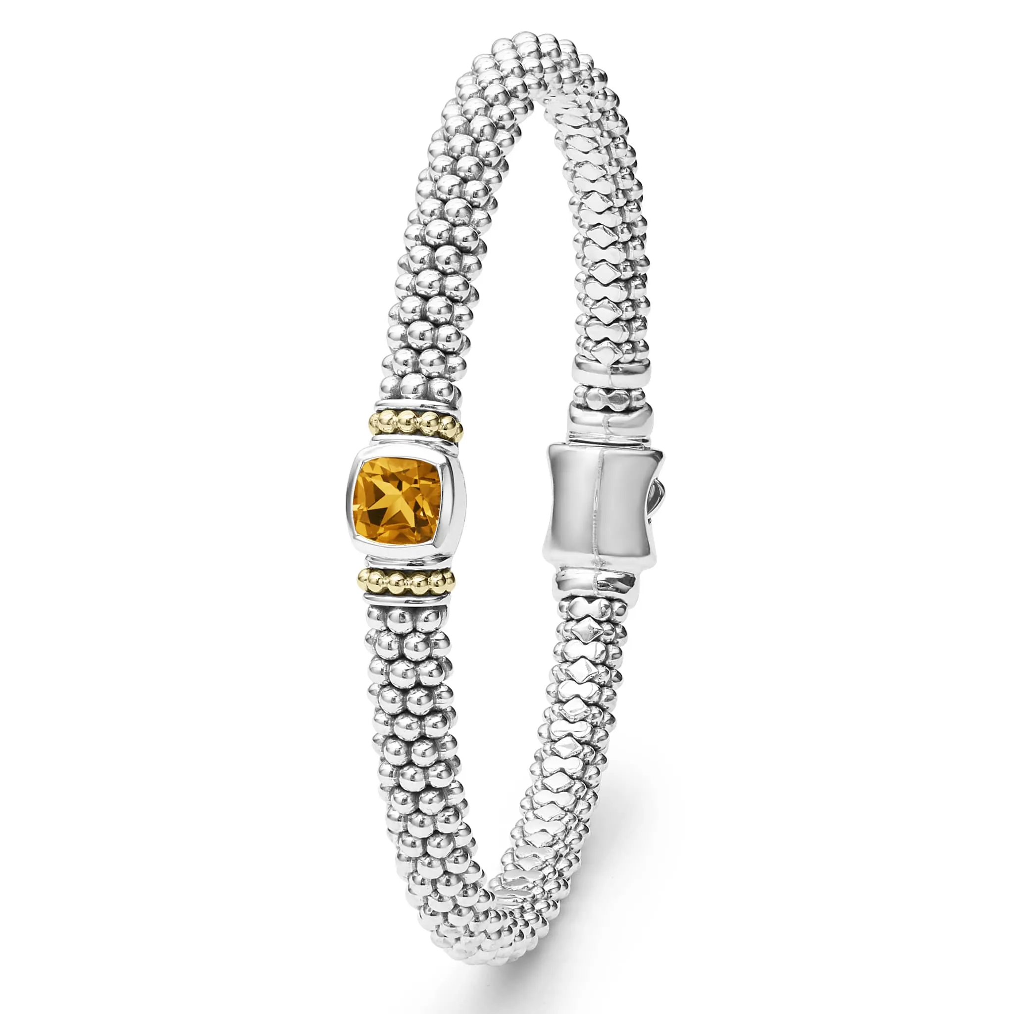 Citrine Caviar Bracelet | 6mm (Size M)