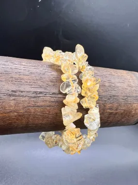 Citrine Crystal Chip Bracelet