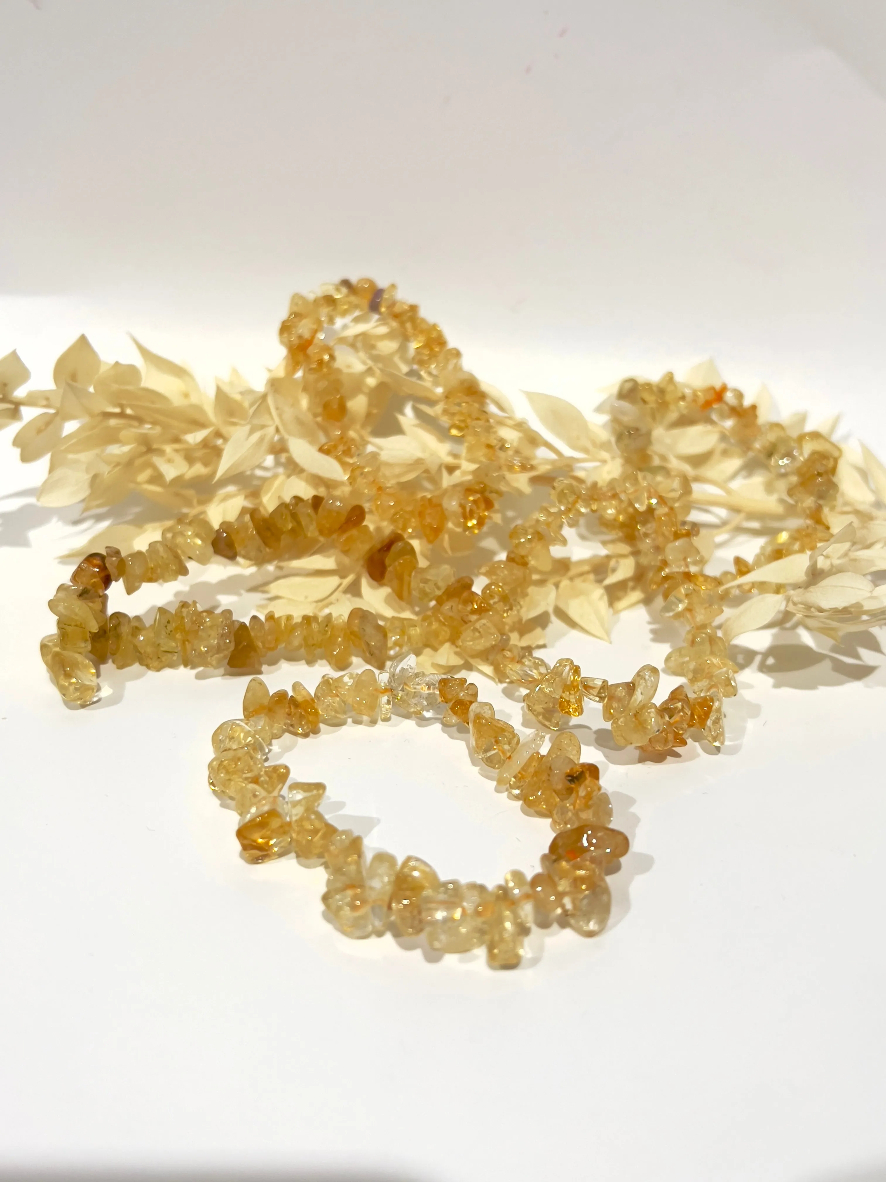 Citrine Crystal Chip Bracelet