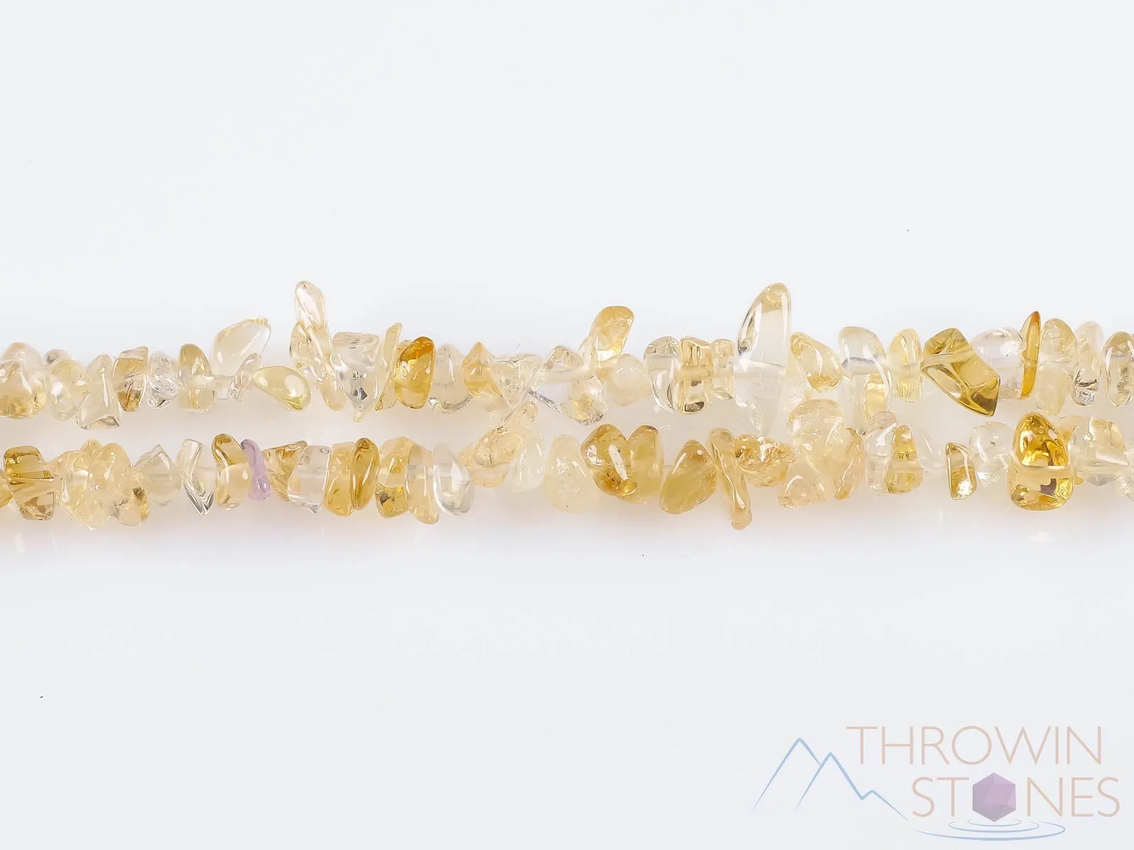 CITRINE Crystal Necklace - Chip Beads - Long Crystal Necklace, Birthstone Necklace, Handmade Jewelry,  E0800