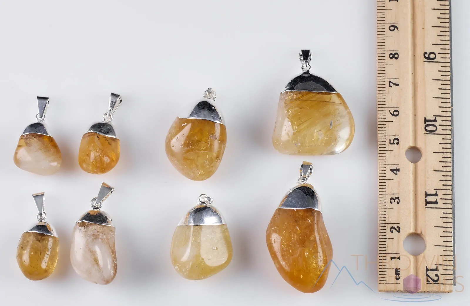 CITRINE Crystal Pendant - Tumbled Crystals, Birthstone, Handmade Jewelry, Healing Crystals and Stones, E0305