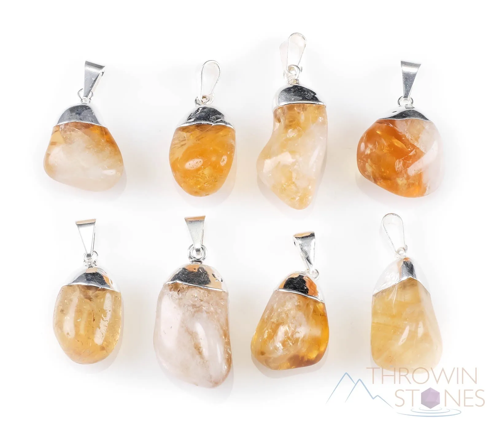 CITRINE Crystal Pendant - Tumbled Crystals, Birthstone, Handmade Jewelry, Healing Crystals and Stones, E0305