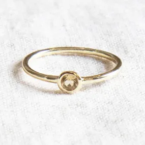 Citrine Silver or Gold Ring by Tiny Rituals