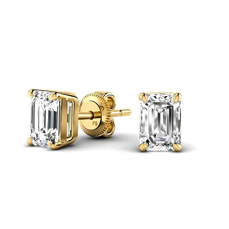 Cost-Effective 0.25CT Diamond Stud Earrings in 14KT Yellow Gold