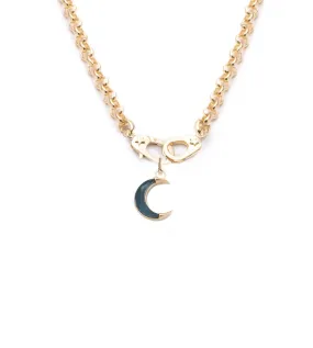 Crescent - Karma : Gemstone Sister Hook Medium Chain Necklace