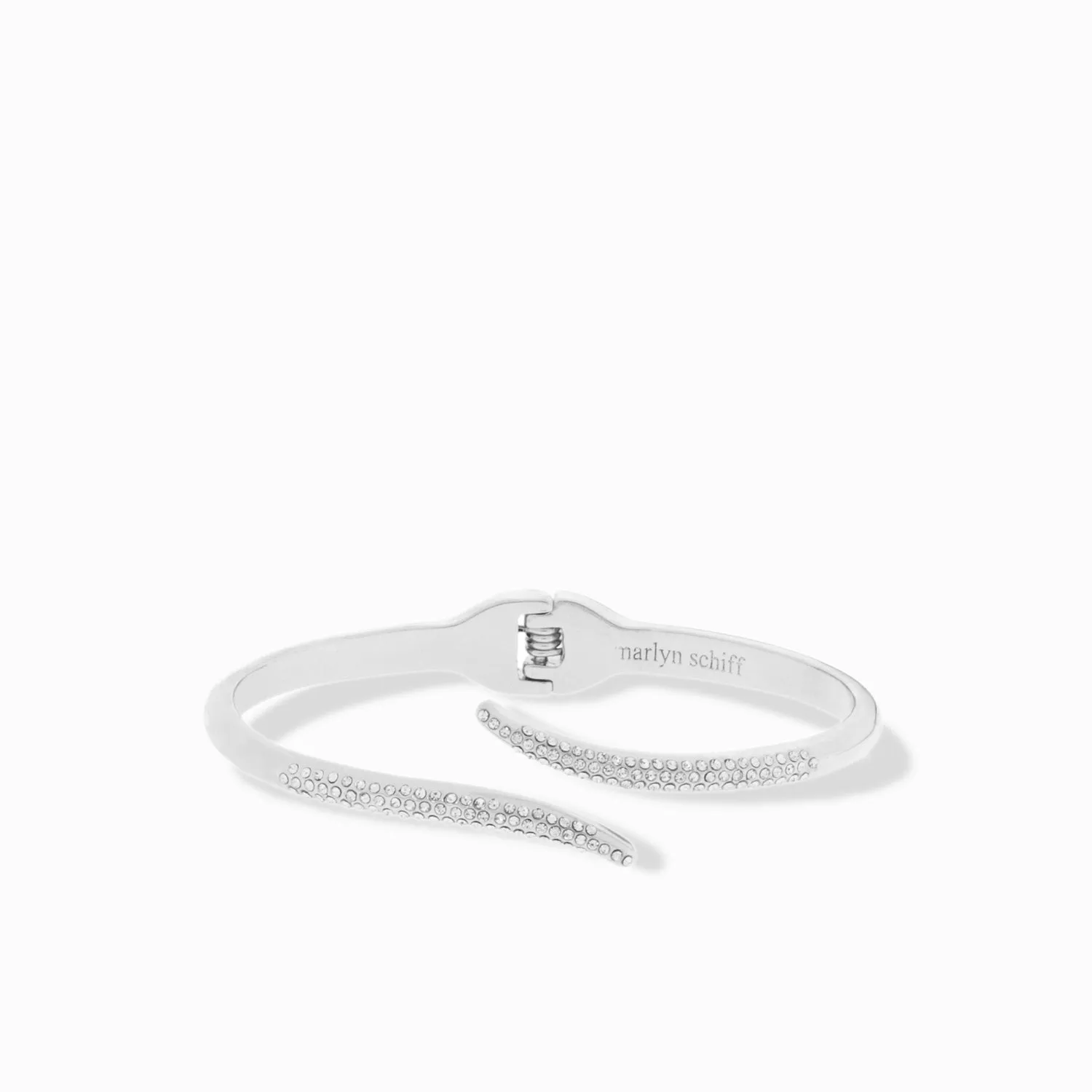 crystal wrap hinge bangle