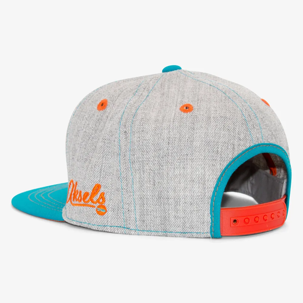 Cursive Miami Snapback Hat