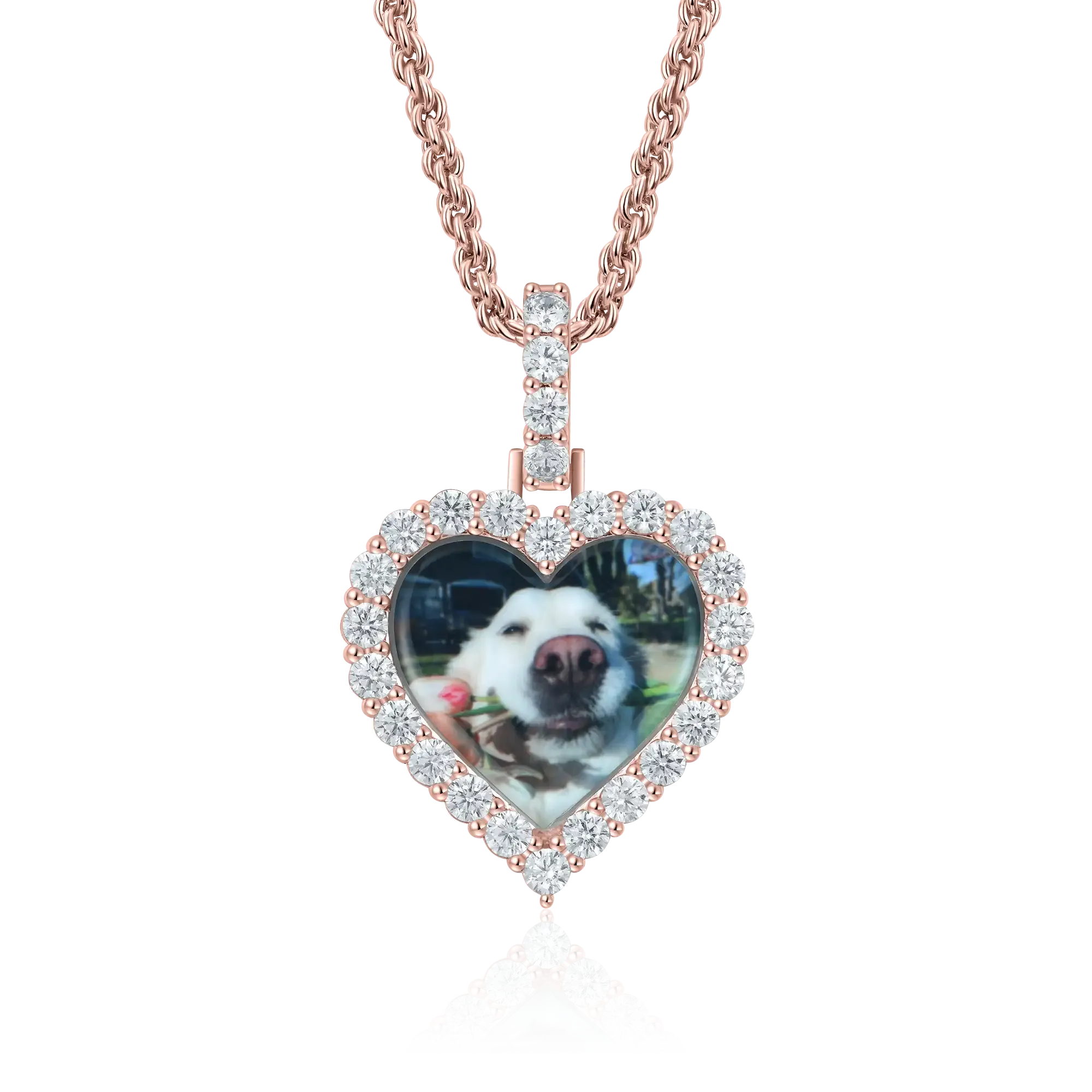 Custom Heart Photo Pendant