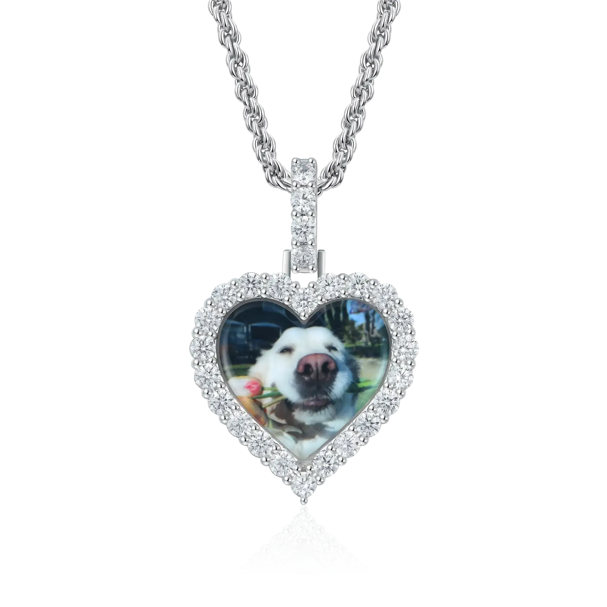 Custom Heart Photo Pendant