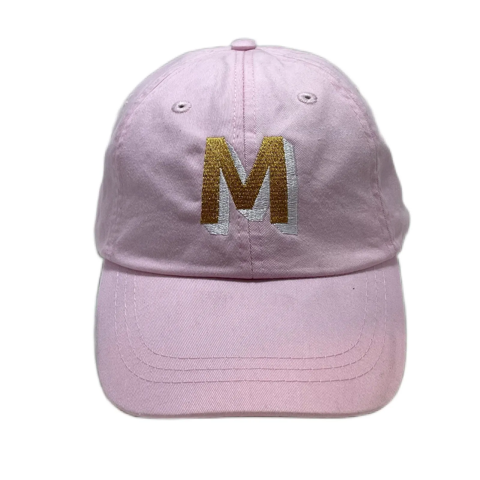 Customizable Gray Dad Hat with Olive & Cream Lettering