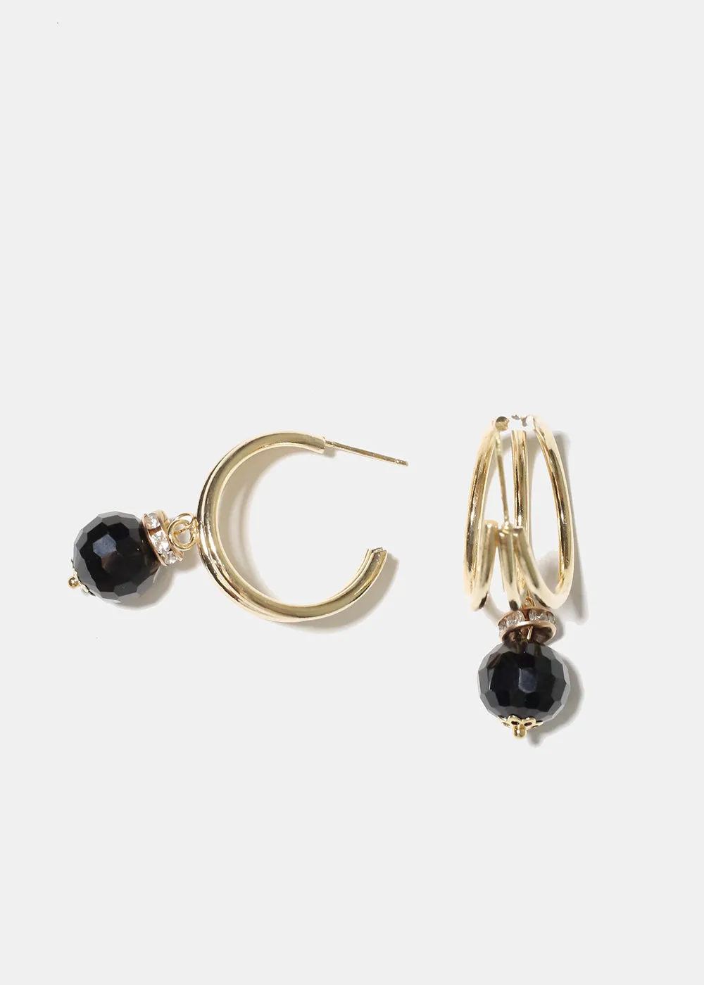 Dainty Hoop Earring with Bead