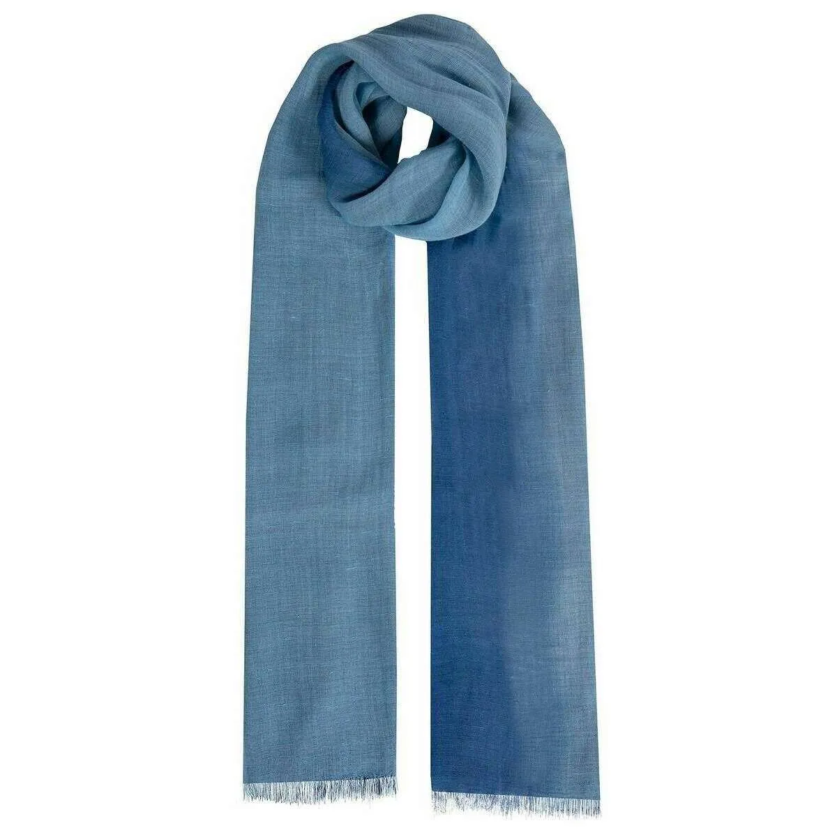 Dents Subtle Ombre Lightweight Scarf - Blue