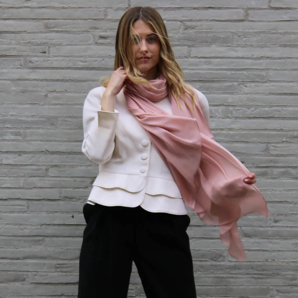 Desert Taupe Silk Scarf