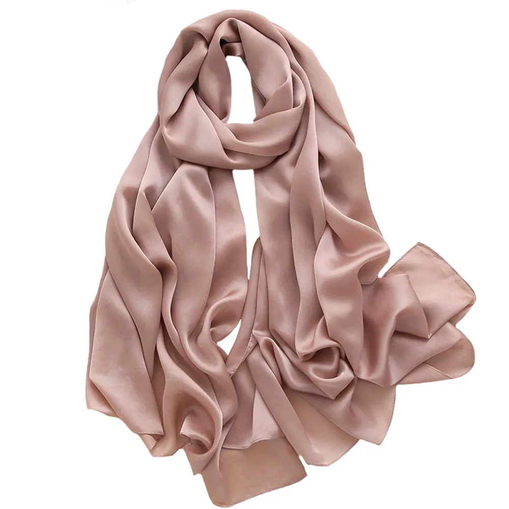 Desert Taupe Silk Scarf