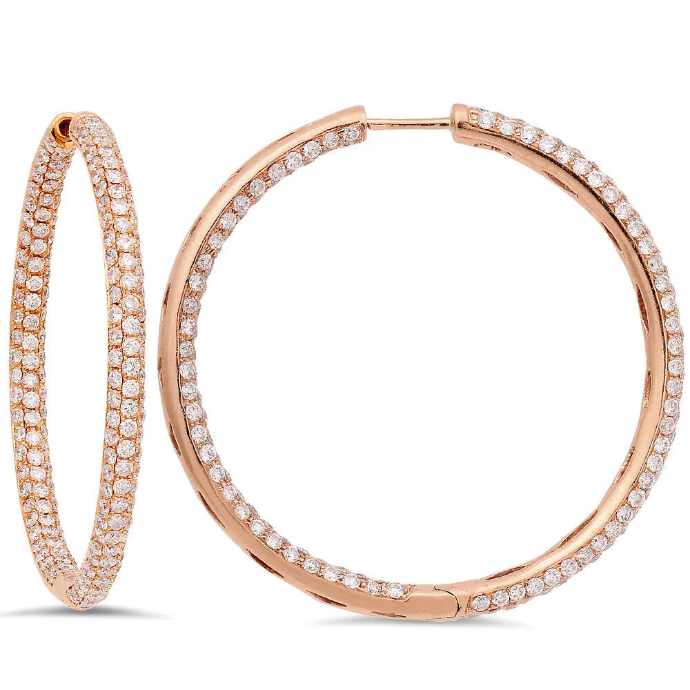 Diamond Hoop Earrings