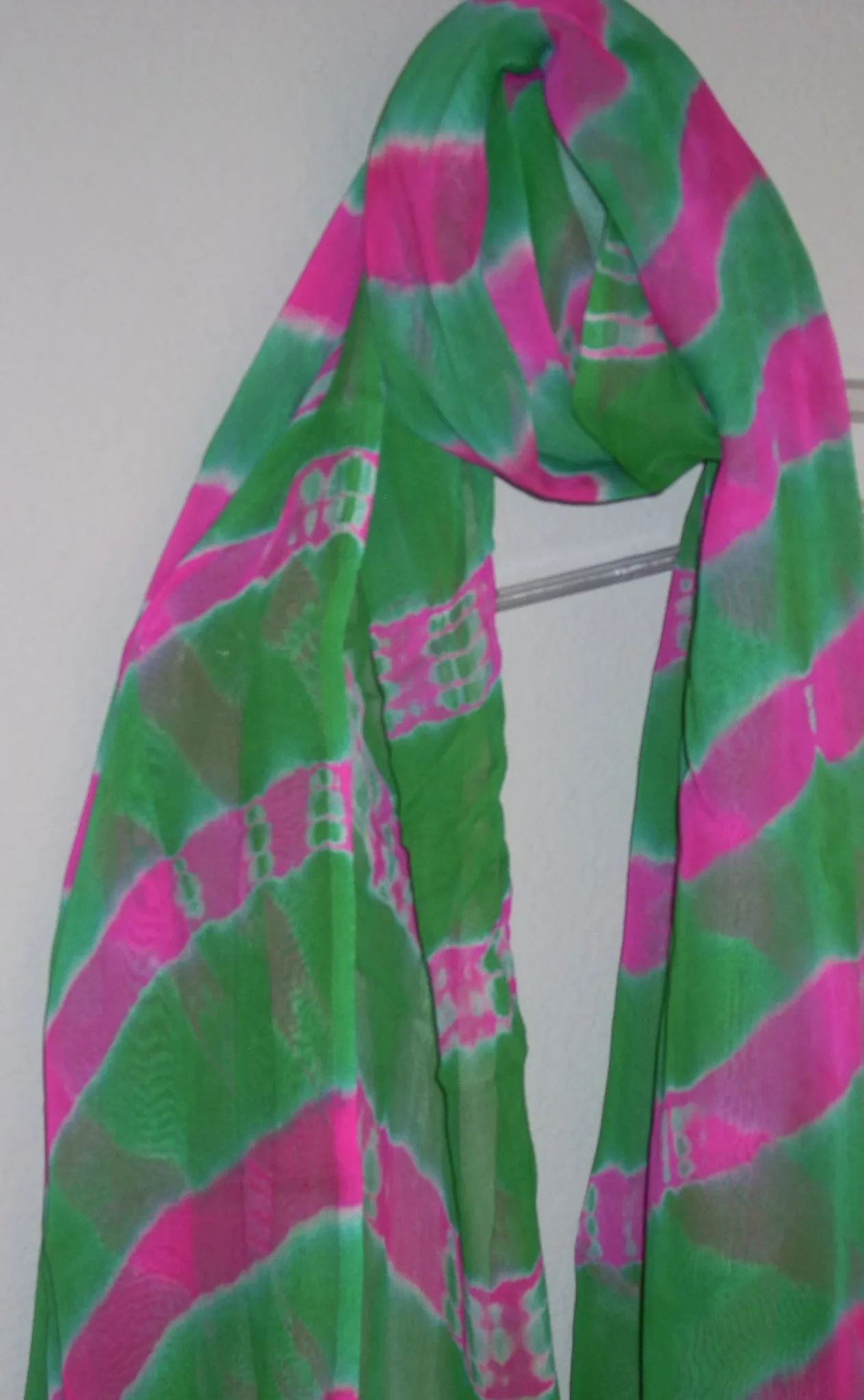 Dupatta Chiffon Pink Scarf