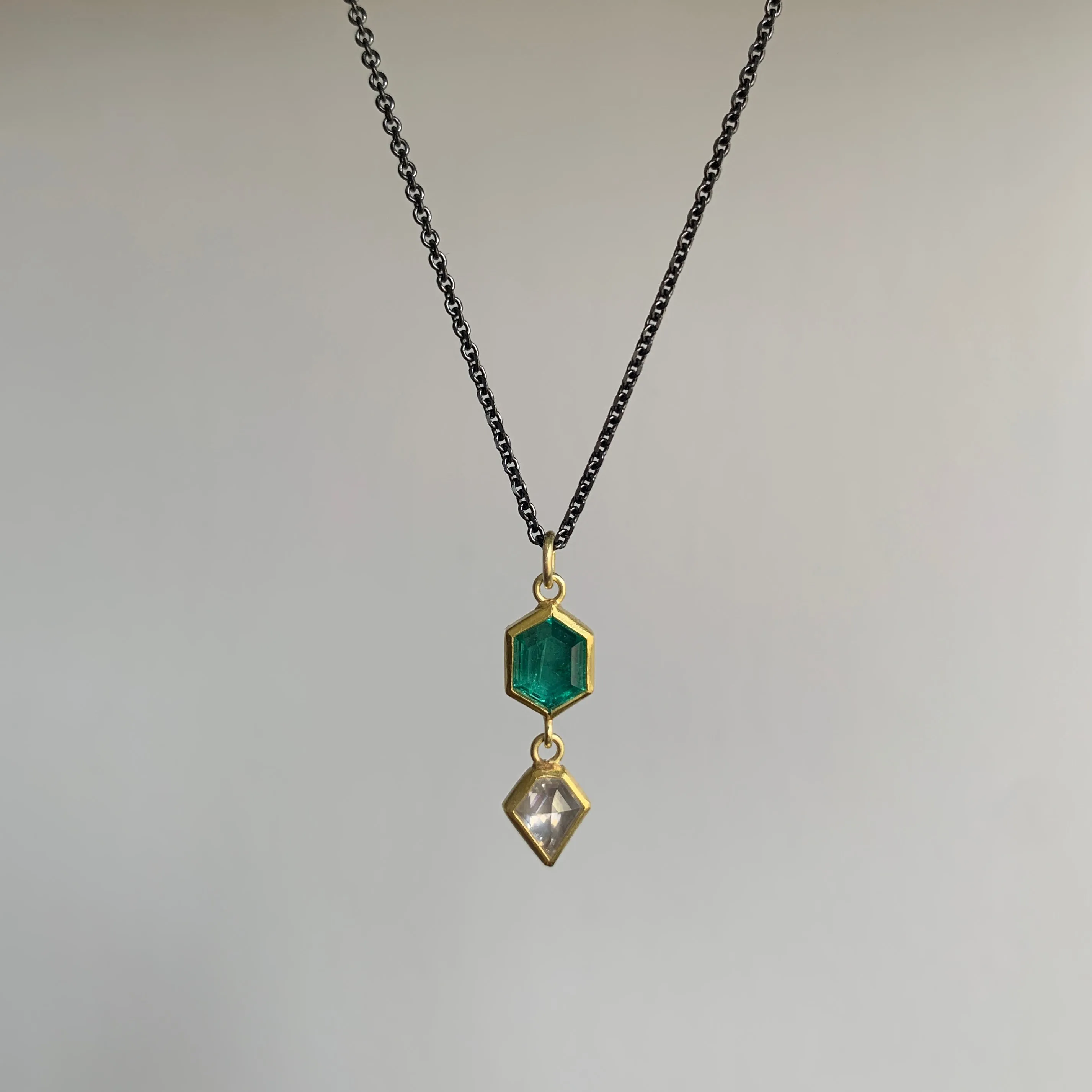 Emerald & Diamond Pendant