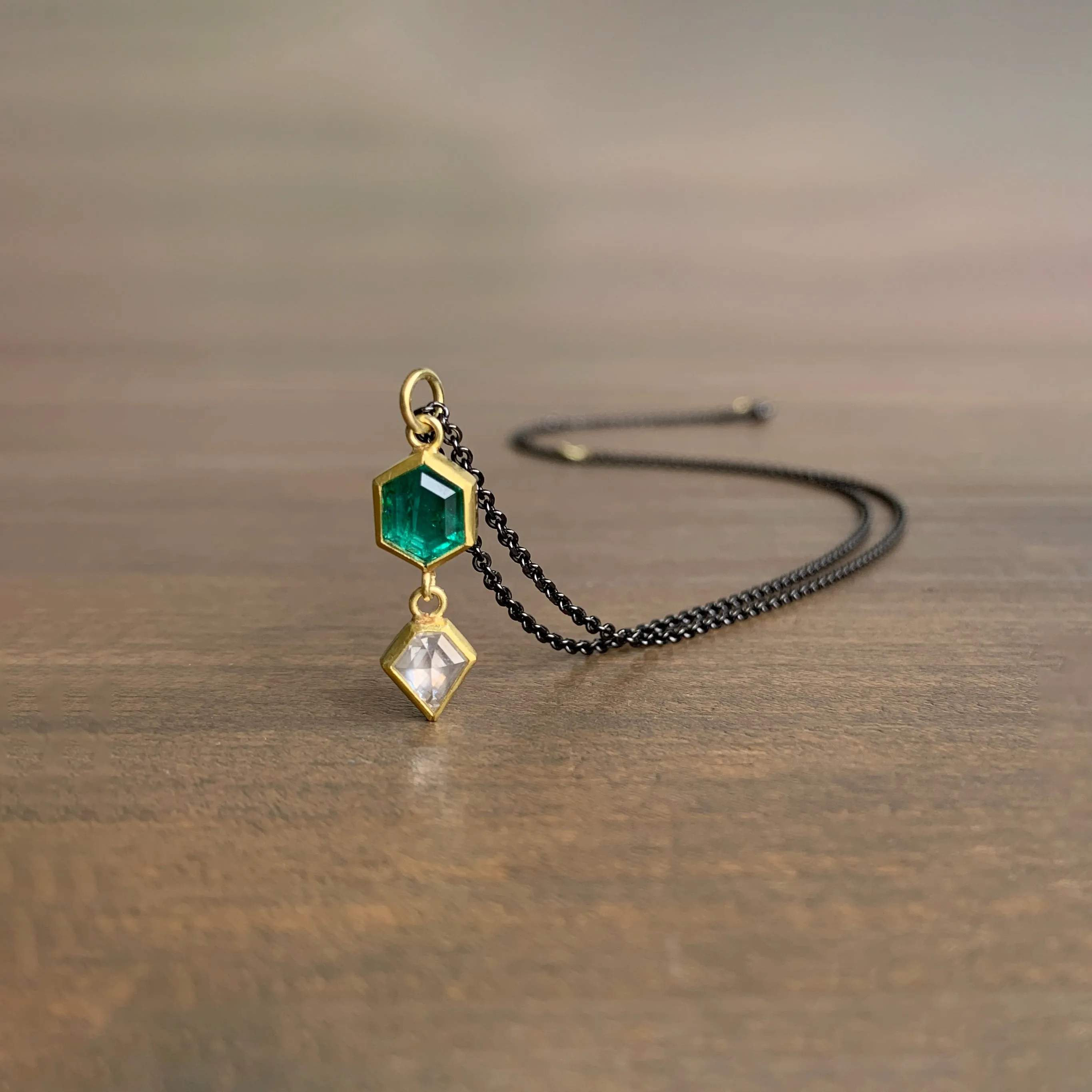 Emerald & Diamond Pendant