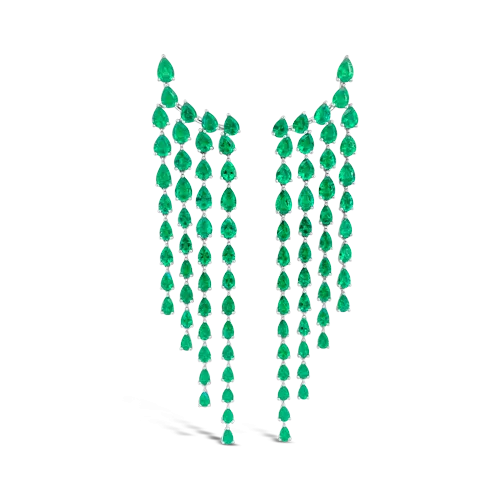 Emerald Cascade Earrings