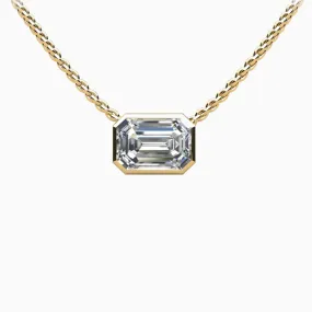 Emerald-Cut Diamond Necklace