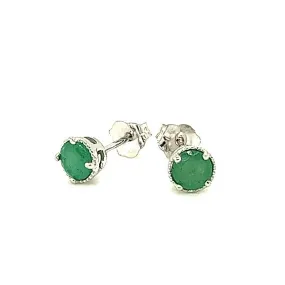 Emerald Stud Earrings