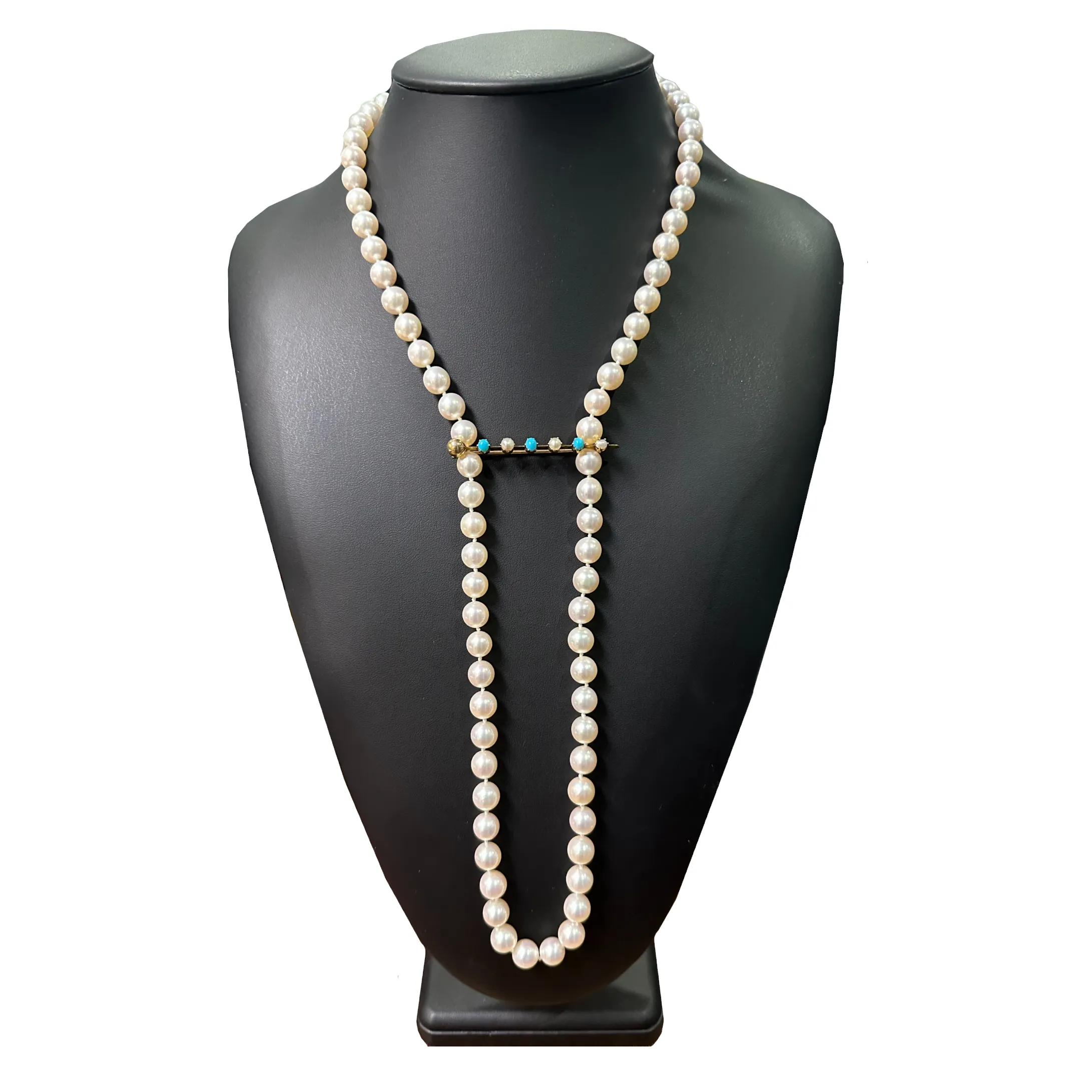 Estate 8.5 - 9 mm Japanese Akoya Pearl Necklace 31.5" (No Clasp)