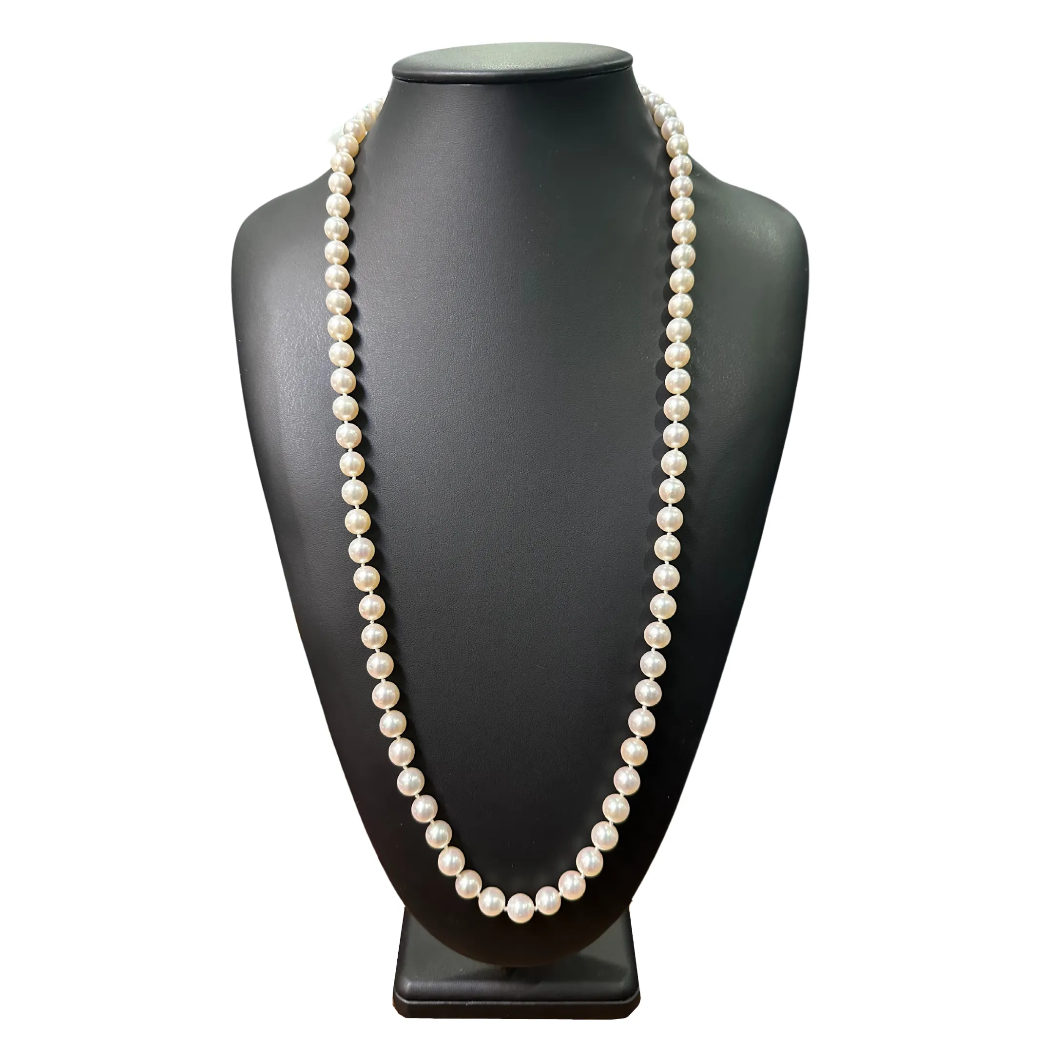 Estate 8.5 - 9 mm Japanese Akoya Pearl Necklace 31.5" (No Clasp)