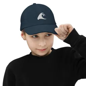 Extremely Stoked®️  White Epic Wave Logo on Navy Blue Kid Size Baseball Cap