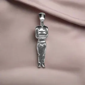 Female figurine normal type (Kapsalis Variety) Brooch in sterling silver (K-53)