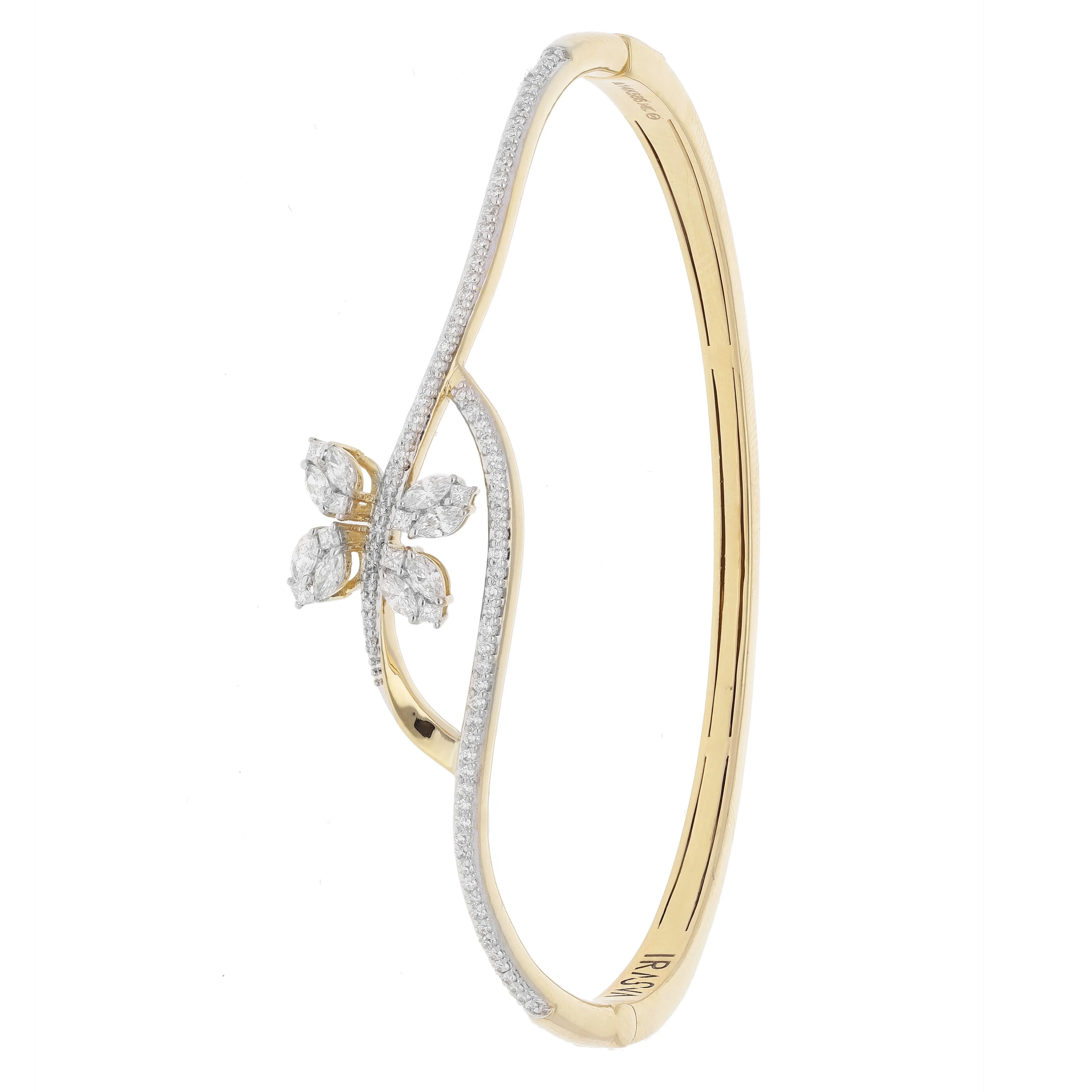 Gardenia Diamond Bangle