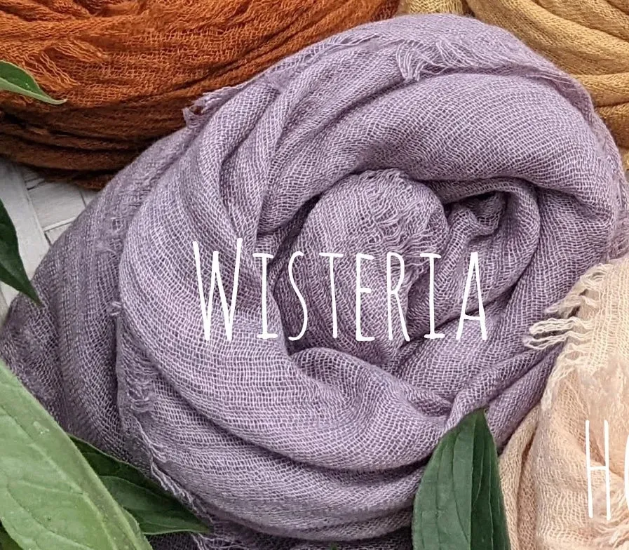 Gauze Scarf in Wisteria