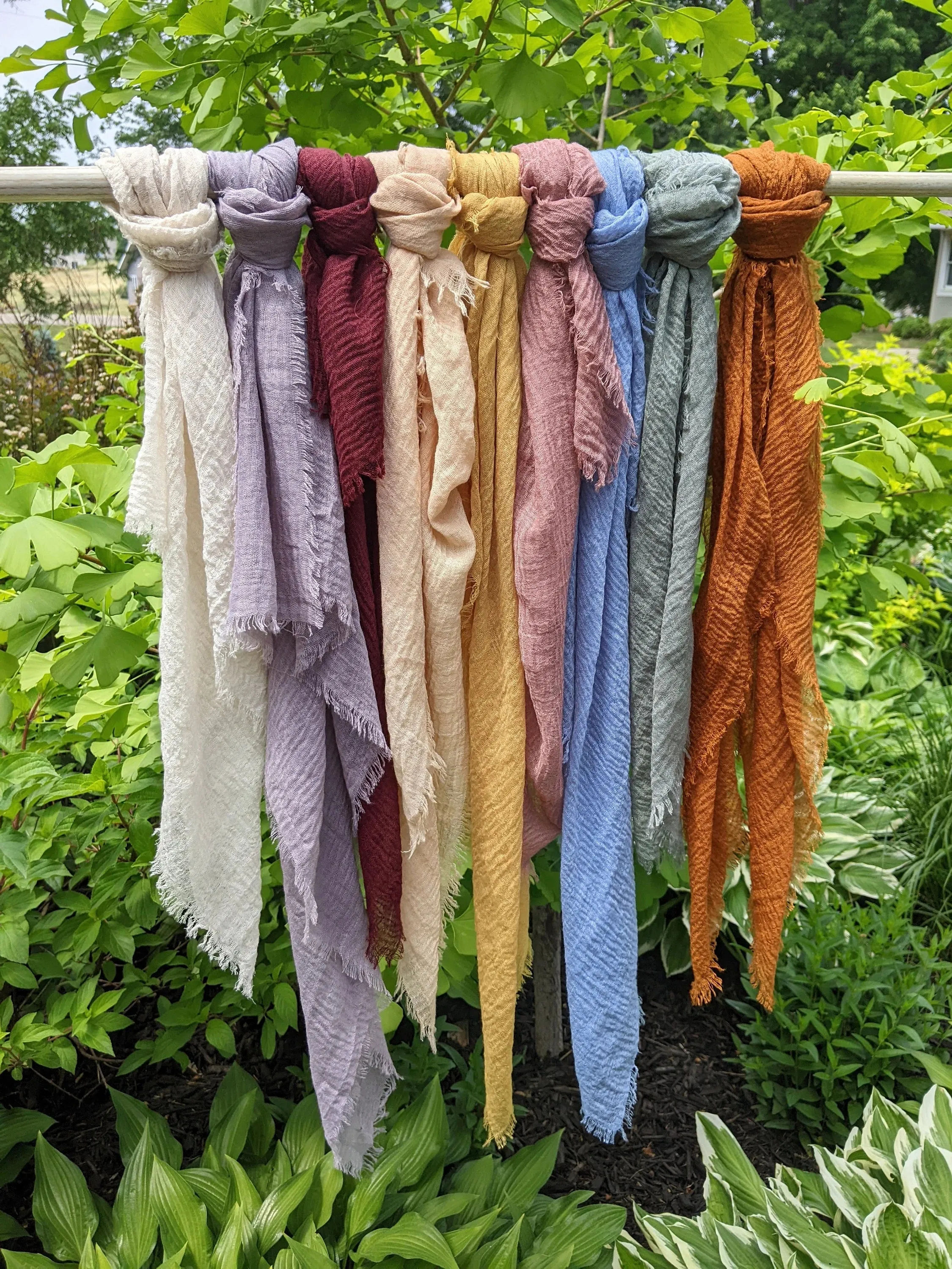 Gauze Scarf in Wisteria