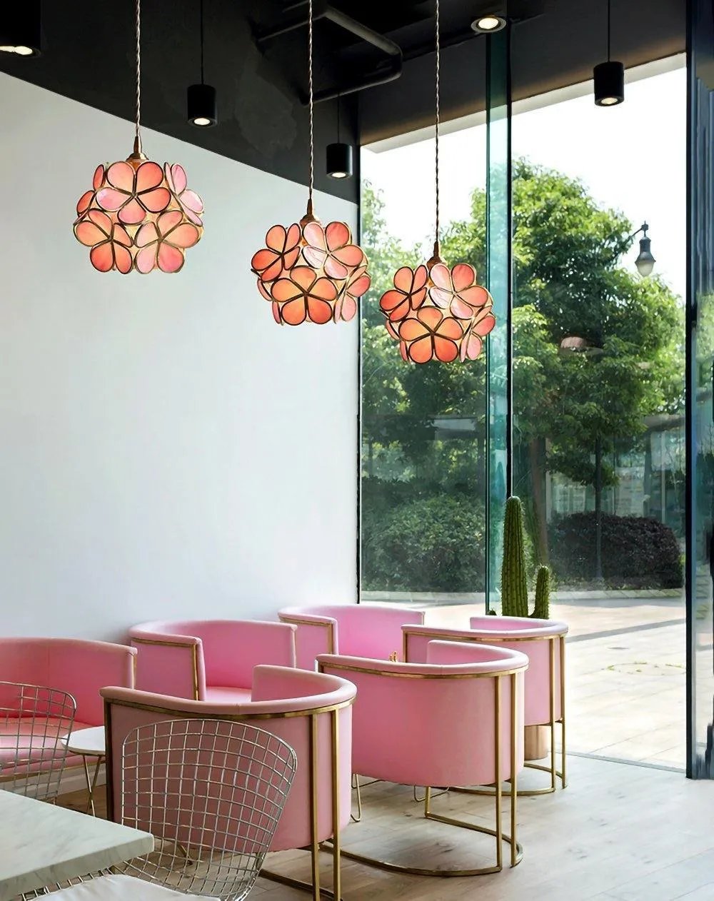 Glass Petal Pendant Lights