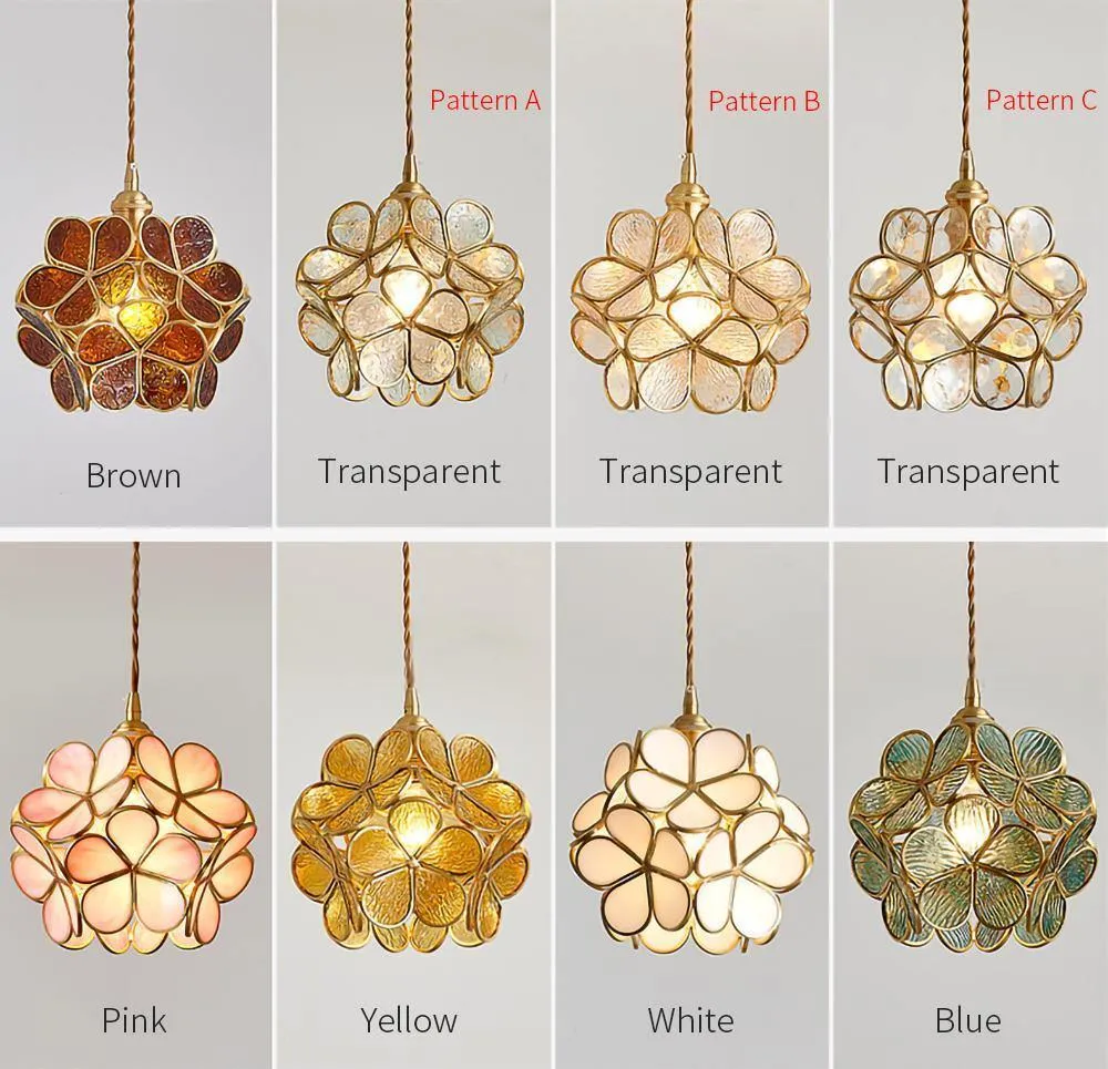 Glass Petal Pendant Lights