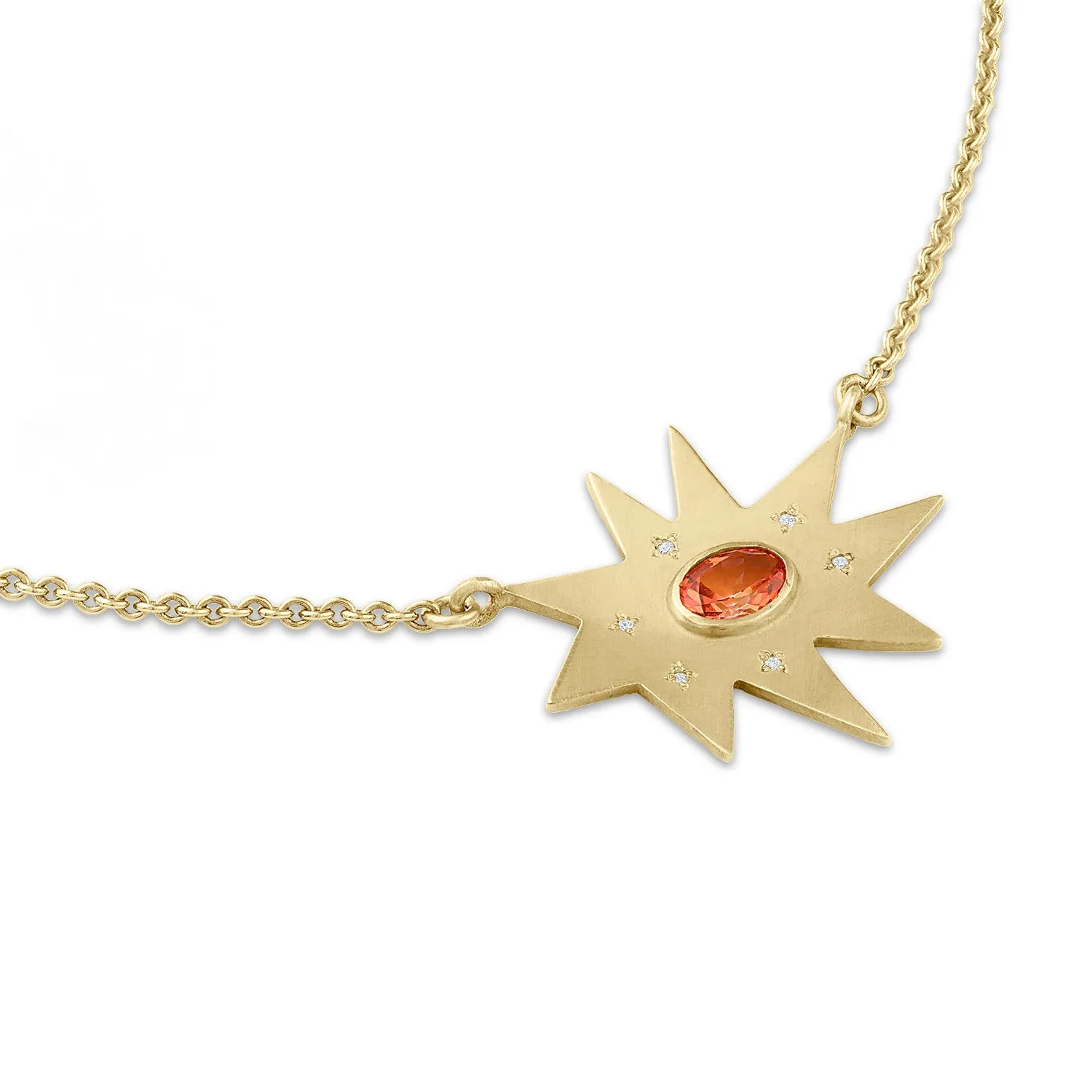 Gold Maxi KAPOW! Necklace: Madeira Citrine