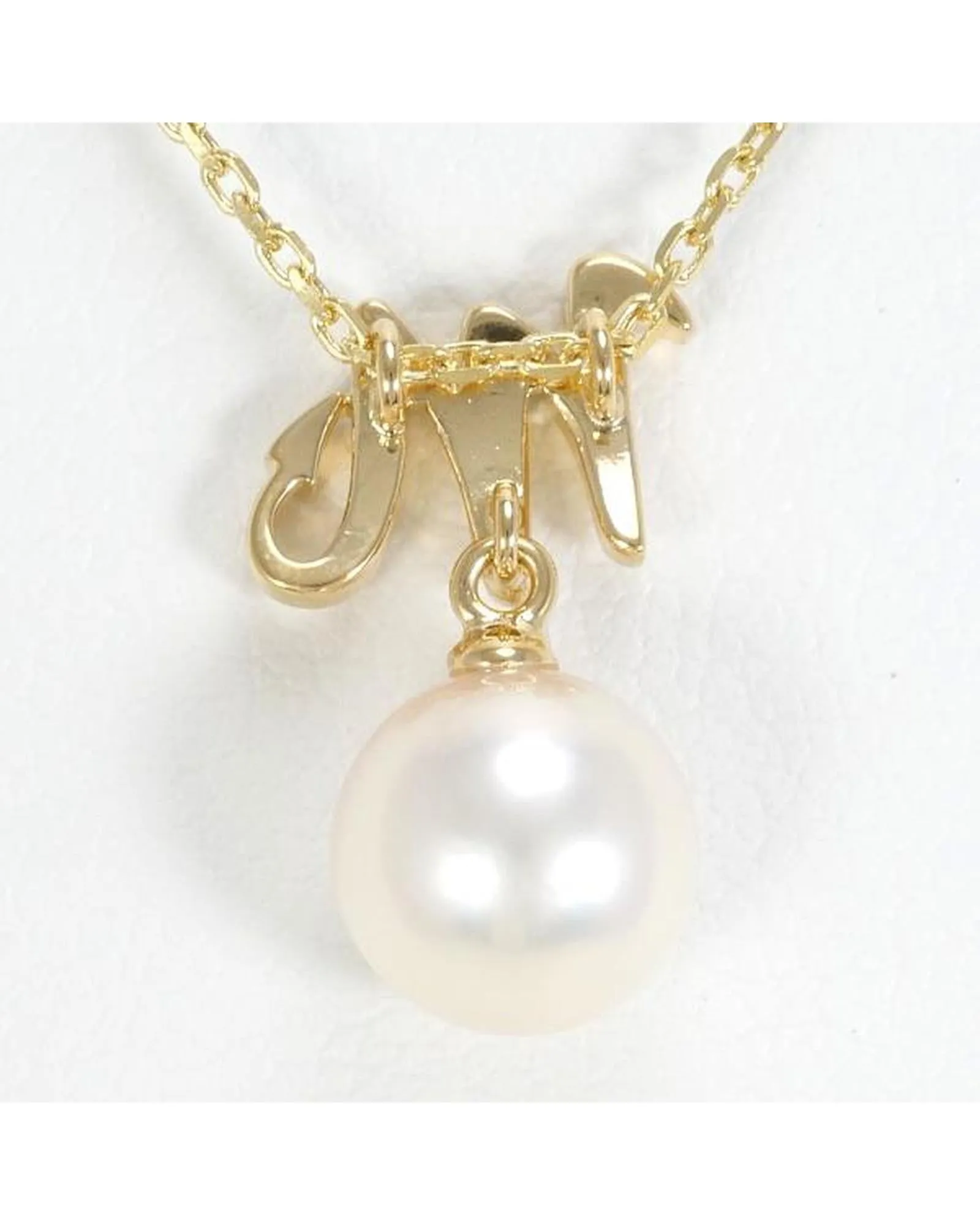 Gold Pearl Necklace with Authenticity Certificate - Pre-Owned Luxury Brand