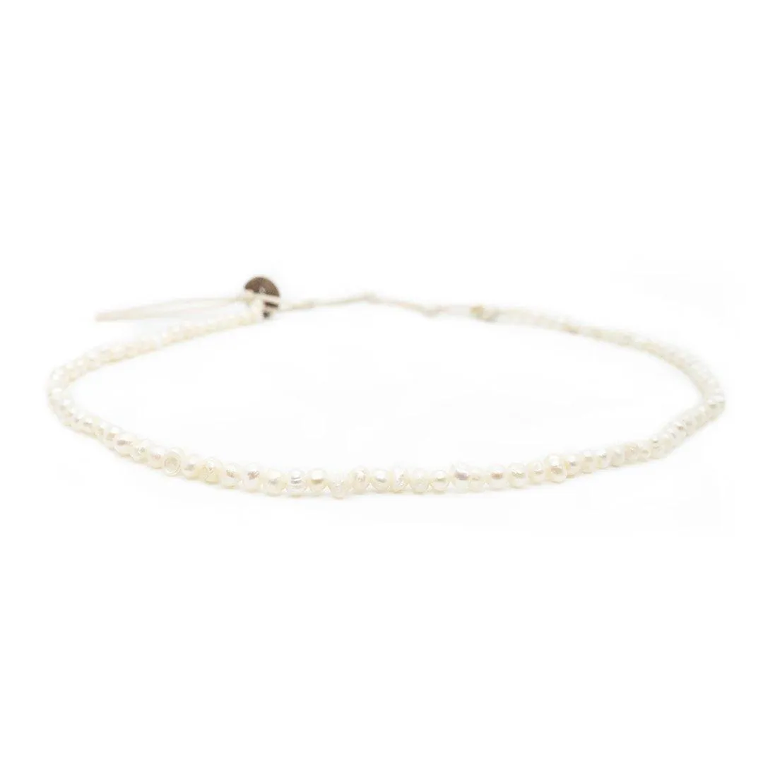 Golden Pearl Dewdrop   Circles in the Sand Necklace Stack