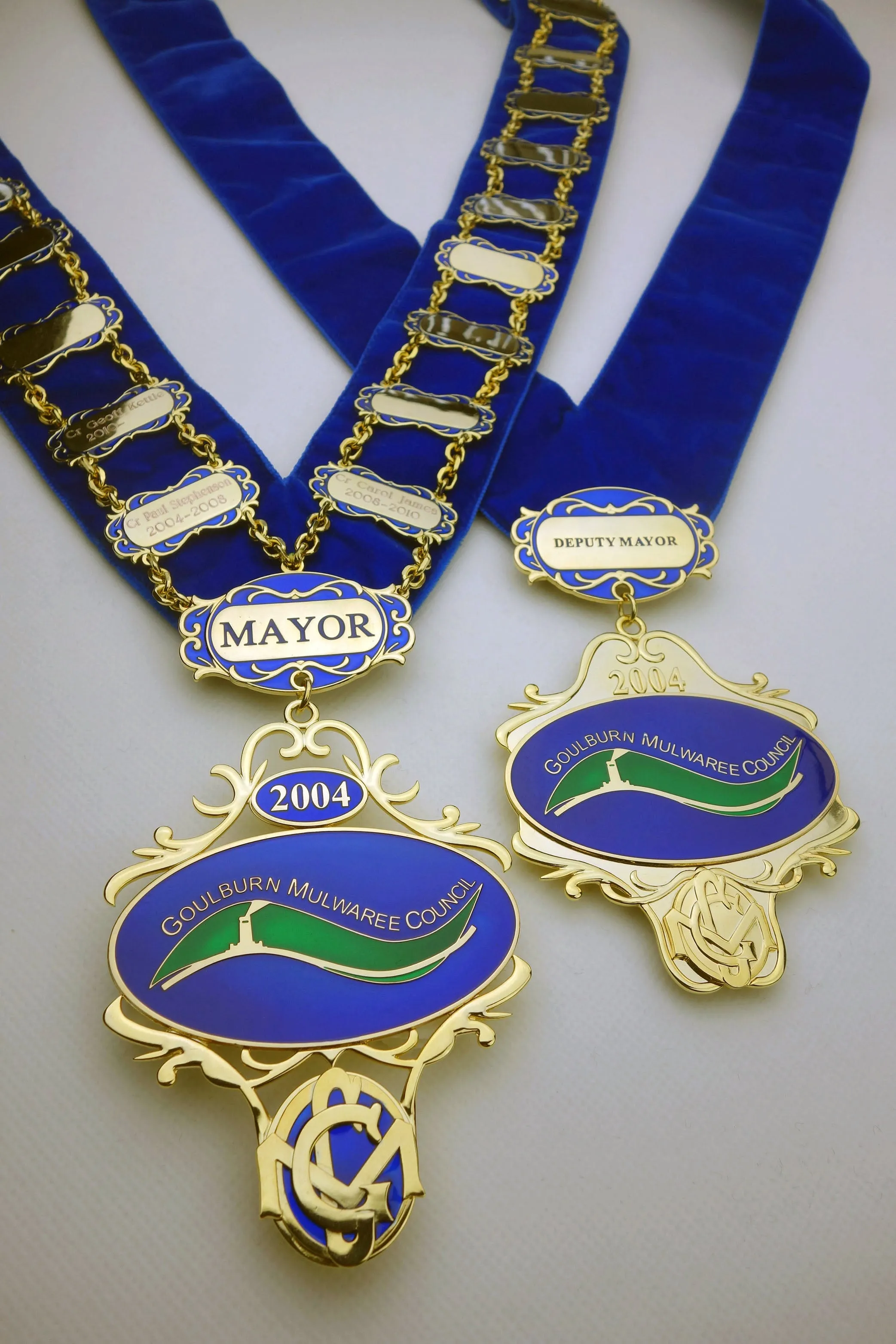 Goulburn Mulwaree Council Mayor & Deputy Chains of Office