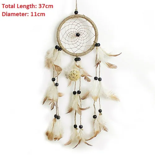 Handmade Dream Catchers Hanging White Lace Flower