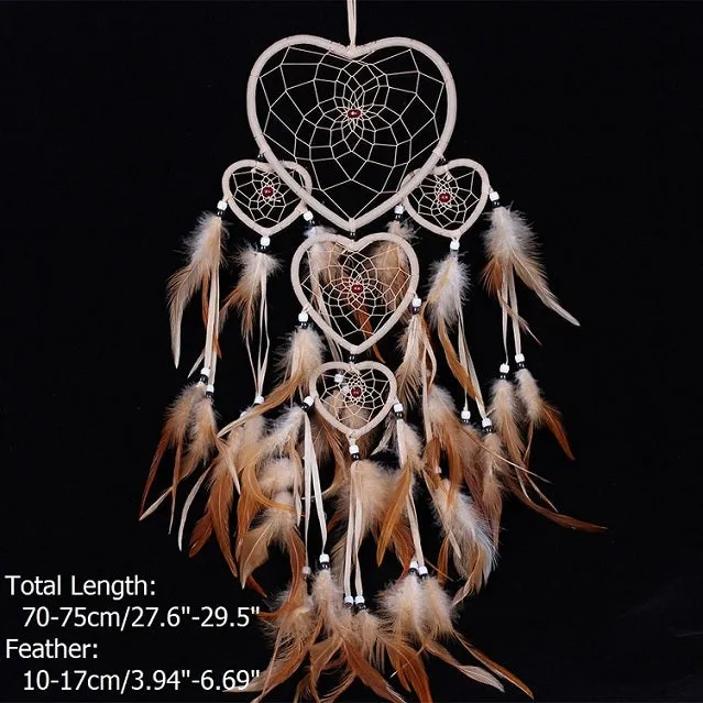 Handmade Dream Catchers Hanging White Lace Flower