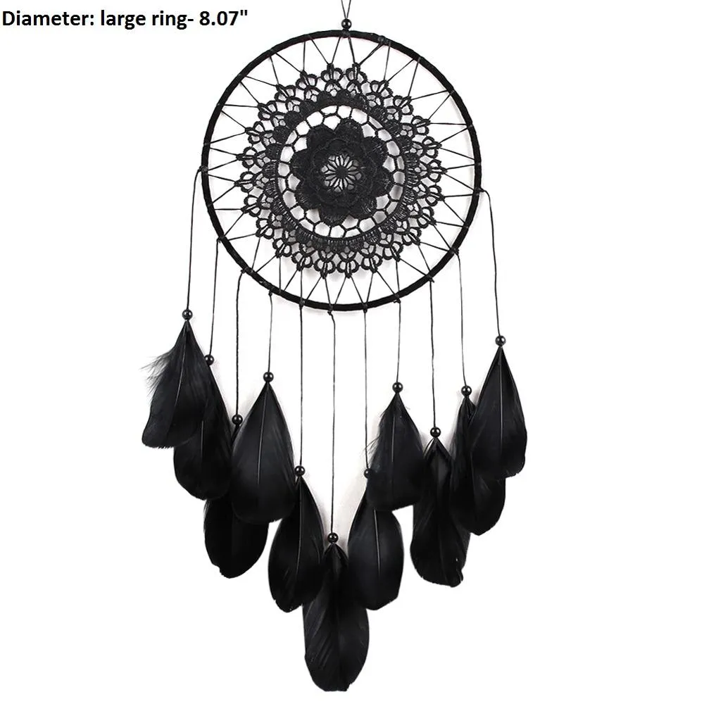 Handmade Dream Catchers Hanging White Lace Flower