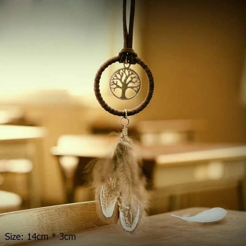 Handmade Dream Catchers Hanging White Lace Flower