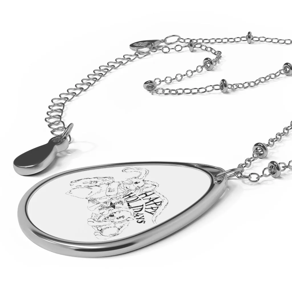 Happy Holiday's Oval Necklace