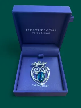 Heathergems Sterling Silver Claddagh Brooch