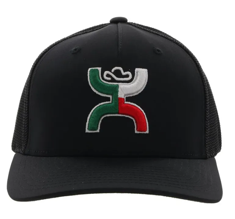 Hooey Youth Boquillas Black Mexico Logo Trucker Snapback Hat 1909T-BK-Y