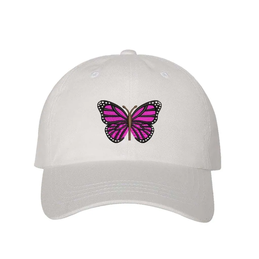 Hot Pink Butterfly Baseball Hat