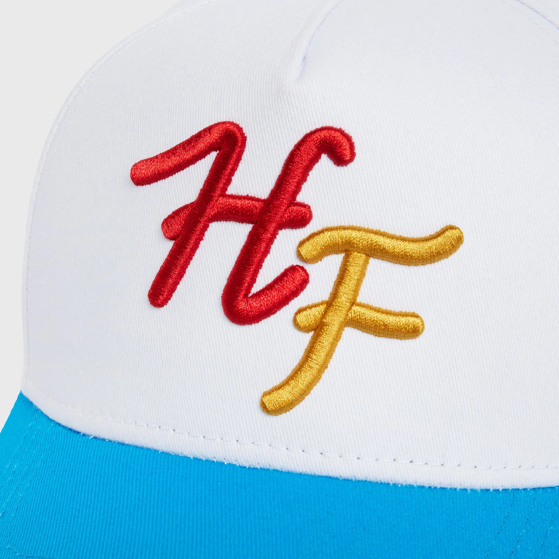 Initial Snapback White and Blue